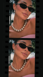 Ball Pearl Short Necklace