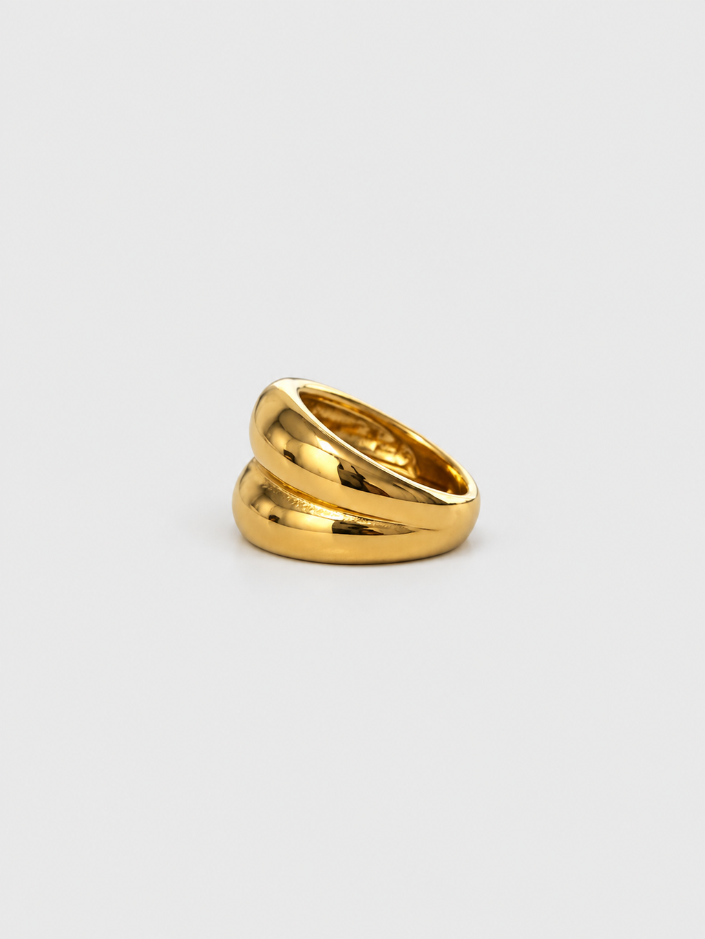 Doubled Bold Gold Band Ring
