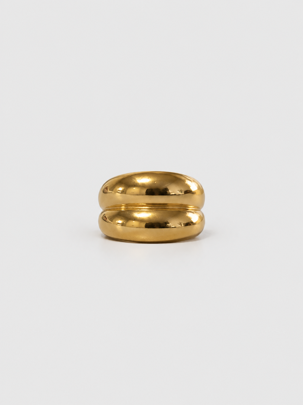 Doubled Bold Gold Band Ring