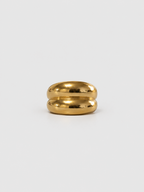 Doubled Bold Gold Band Ring