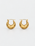 Sculpted Crescent Hoops