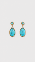 Turquoise Oval Earrings