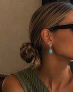 Turquoise Oval Earrings
