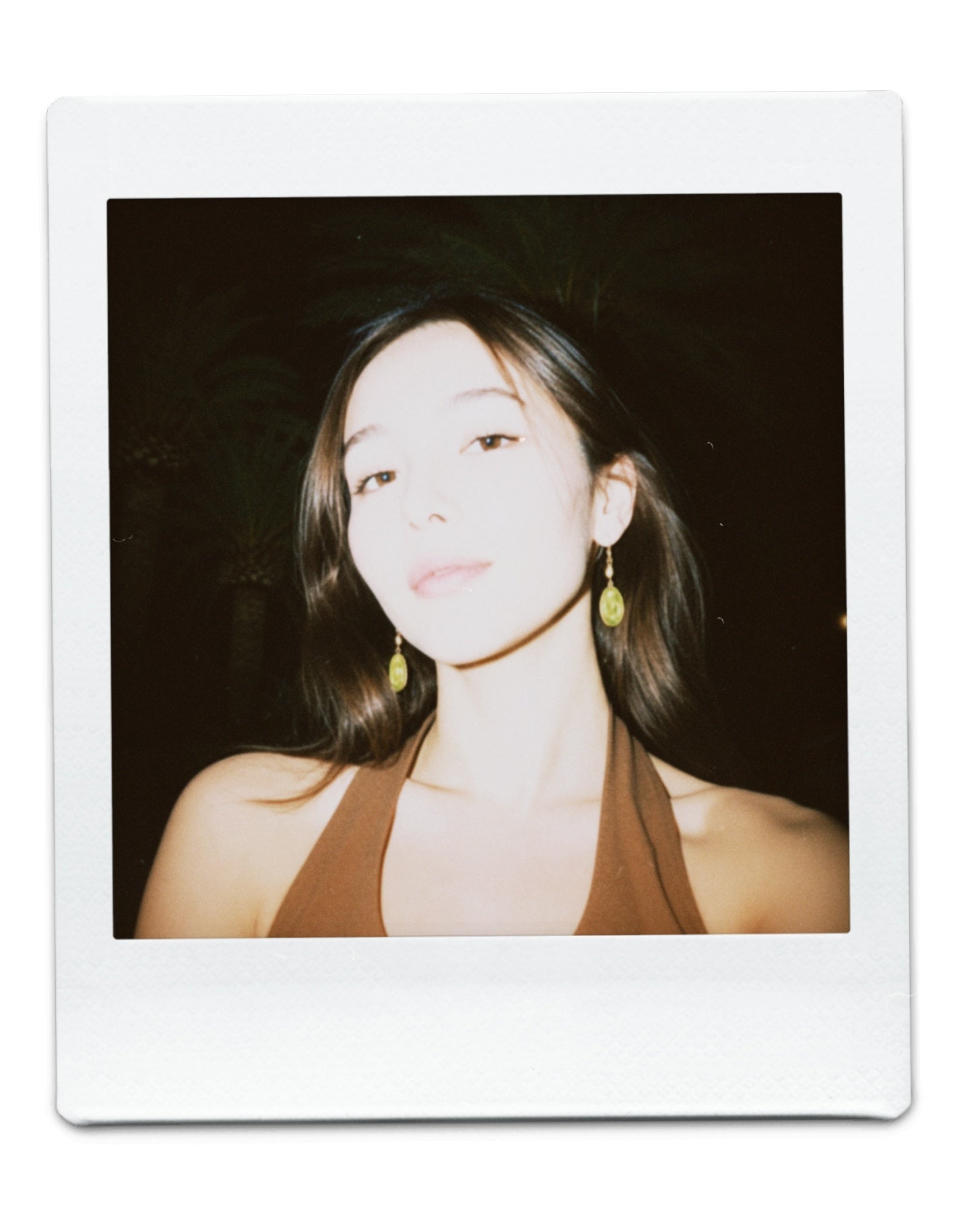 Olive Marble Earrings